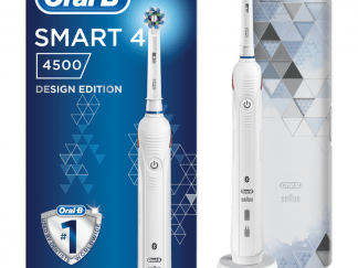 Oral-B Smart 4 4500 Design Edition White Ηλεκτρική Οδοντόβουρτσα,Ολοκληρωμένος Καθαρισμός,Σύνδεση Bluetooth & Δώρο Θήκη Ταξιδίου