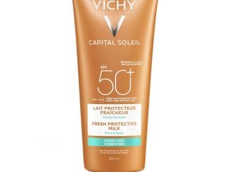 Vichy Capital Soleil LaitSpf50+, 300ml,Αντηλιακό Γαλάκτωμα Πολύ Υψηλής Προστασίας Προσώπου-Σώματος για Ευαίσθητες Επιδερμίδες