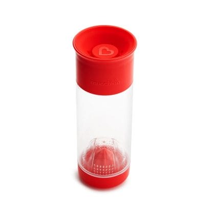 Munchkin Miracle Fruit Infuser Ποτήρι-Στίφτης Φρούτων 590ml 12+m, 1 Τεμάχιο - κόκκινο