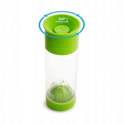 Munchkin Miracle Fruit Infuser Ποτήρι-Στίφτης Φρούτων 590ml 12+m, 1 Τεμάχιο - πράσινο