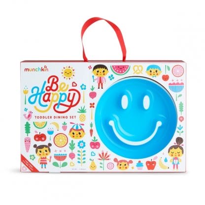 Munchkin Be Happy Toddler Dining Set Παιδικό Σετ Φαγητού - γαλάζιο