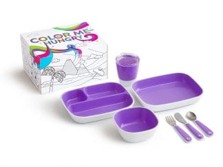 Munchkin Splash Dining Set Παιδικό Σετ Γεύματος - μωβ