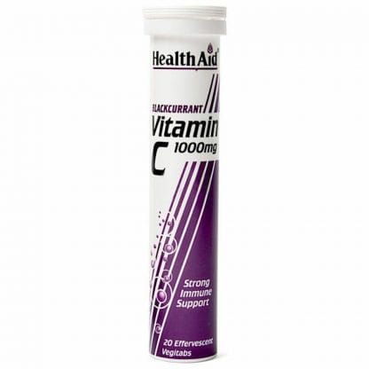 Health Aid VitaminC 1000mg 20 Αναβράζοντα Δισκία - Φραγκοστάφυλλο