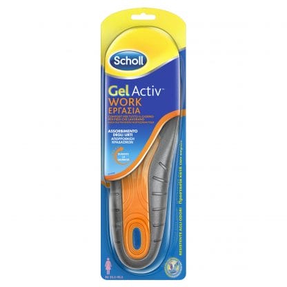 Scholl Gel Activ Work Γυναικείοι Πάτοι Ανατομικοί για Σκληρά Εργαζόμενα Πόδια 1 ζευγάρι