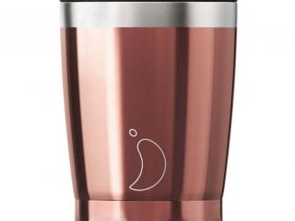 Chilly's Coffee Cup Chrome Edition Rose Gold Ανοξείδωτη Κούπα για Ροφήματα - 340ml