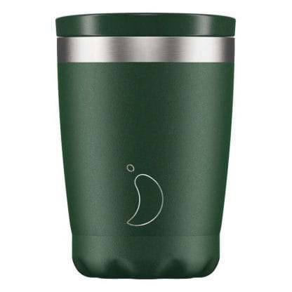 Chilly's Coffee Cup Ανοξείδωτη Κούπα για Ροφήματα 340ml - Green Mat