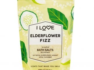 I love... Elderflower Fizz Scented Bath Salts Άλατα Μπάνιου με Υπέροχο Άρωμα από Εκχυλίσματα Φρούτων 500gr
