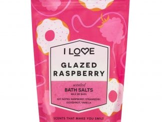 I love... Glazed Raspberry Bath Salts Άλατα Μπάνιου με Υπέροχο Άρωμα από Εκχυλίσματα Φρούτων 500gr