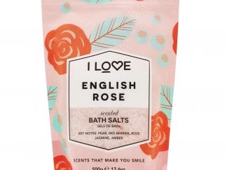 I Love... English Rose Scented Bath Salts Χαλαρωτικά Άλατα Μπάνιου Εμπλουτισμένα με Απολαυστικό Άρωμα 500gr