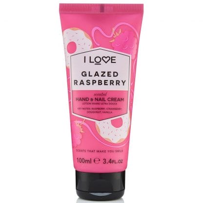 I love...Glazed Raspberry Hand and Nail Cream Κρέμα Χεριών με Πλούσια Θρεπτικά Συστατικά για Ξηρά, Σκασμένα Χέρια & Νύχια 100ml