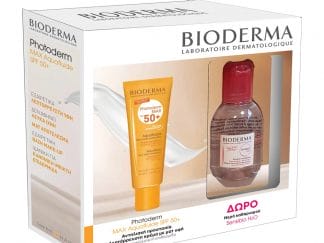 Bioderma Photoderm Max Aquafluide SPF50+ Λεπτόρρευστο Αντηλιακό Προσώπου 40ml & Sensibio H2O 100ml