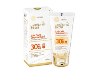 Panthenol Extra Sun Care Diaphanous Spf30 Αντηλιακή Κρέμα Τζελ Προσώπου 50ml