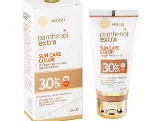 Medisei Panthenol Extra Sun Care Color Spf30 Αντηλιακή Κρέμα Τζελ Προσώπου με Χρώμα 50ml