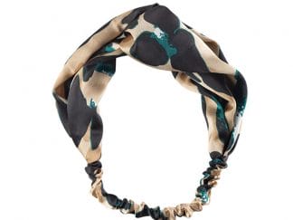 Medisei Dalee Hair Ties Πράσινη Λεοπάρ Κορδέλα Μαλλιών 1 Τεμάχιο