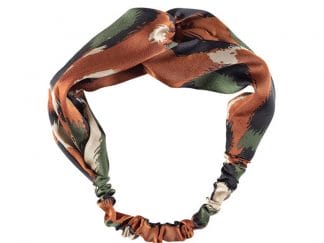 Medisei Dalee Hair Ties Κεραμιδί Λεοπάρ Κορδέλα Μαλλιών 1 Τεμάχιο