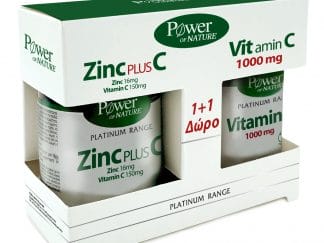 Power of Nature Πακέτο Προσφοράς Platinum Range Zinc Plus C 30tabs & Δώρο Vitamin C 1000mg 20tabs