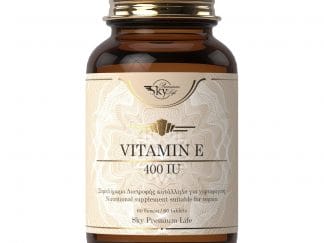 Sky Premium Life Vitamin E 400iu Συμπλήρωμα Διατροφής Βιταμίνης Ε, με Ισχυρή Αντιοξειδωτική Δράση για τον Οργανισμό 60tabs