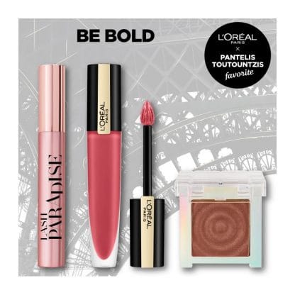 L'oreal Paris Be Bold Make up Set Σετ Μακιγιάζ με Paradise Mascara 6.4ml, Rouge Signature 7ml & Oil Eyeshadow 3.8gr