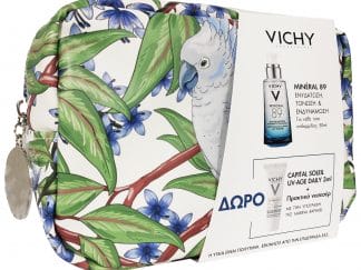 Vichy Πακέτο Προσφοράς Mineral 89 Booster 50ml & Δώρο Vichy Mini Size Αντηλιακό 3ml & Νεσεσέρ Marina Raphael