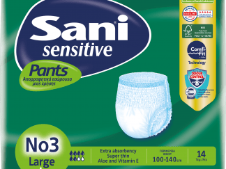 Sani Sensitive Pants Large No.3, 14Τεμάχια