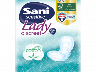 Sani Sensitive Lady Discreet With Cotton No3 Normal Σερβιέτες Ακράτειας με Βαμβάκι 16 Τεμάχια
