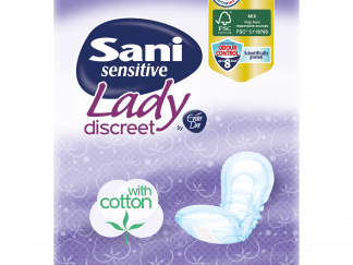 Sani Sensitive Lady With Cotton No4 Extra Σερβιέτες Ακράτειας με Βαμβάκι 16 Τεμάχια