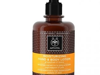 Apivita Moisturizing Hand & Body Lotion Ενυδατική Λοσιόν για τα Χέρια & το Σώμα με Γκρέιπφρουτ & Μέλι 300ml