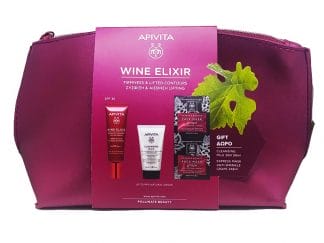 Apivita Promo Wine Elixir Wrinkle & Firmness Lift Day Cream Spf30 PA+++, 40ml &Δώρο Cleansing Milk 50ml,Express Mask Grape 2x8ml