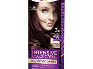 Schwarzkopf Palette Intensive Color Creme Επαγγελματική Μόνιμη Κρέμα Βαφή Μαλλιών, Απόλυτη Κάλυψη & Αποτέλεσμα Διάρκειας - 4.26 Δαμασκηνί