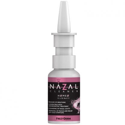 Frezyderm Nazal Cleaner Homeo Spray, Αποσυμφορεί τη Ρινική Κοιλότητα, Απομακρύνει τη Βλέννα, Ελευθερώνει την Αναπνοή 30ml