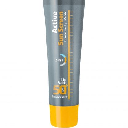 Frezyderm Active Sun Screen Lip Balm Spf50+, Ενεργή Αντηλιακή Προστασία για τα Χείλη 15ml