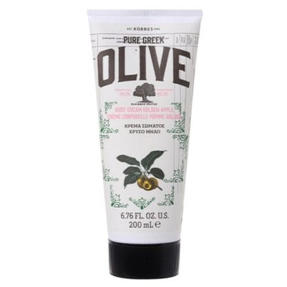 Korres Pure Greek Olive Body Cream Golden Apple Ενυδατική Κρέμα Σώματος Χρυσό Μήλο 200ml