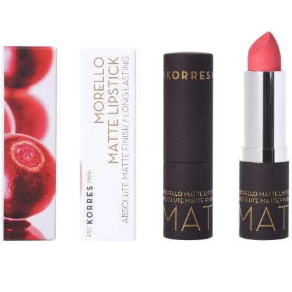 Korres Morello Matte Lipstick Κραγιόν για Απόλυτο Ματ Αποτέλεσμα & Μεγάλη Διάρκεια 3.5g - 49 Watermellon Sorbet