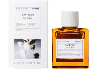 Korres Saffron Spices Eau De Toilette Ανδρικό Άρωμα με Ζεστές Ξυλώδεις Νότες 50ml