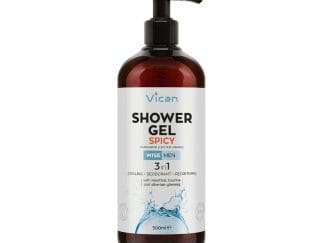 Vican Wise Men Shower Gel Spicy Ανδρικό Αφρόλουτρο για Αίσθηση Φρεσκάδας με Άρωμα Κάρδαμου & Bitter Orange 500ml