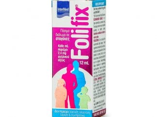 Intermed Folifix Oral Solution Drops Συμπλήρωμα Διατροφής Πόσιμου Φυλλικού Οξέως σε Σταγόνες 12ml