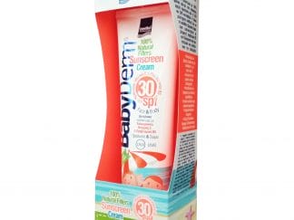 BabyDerm Sunscreen Cream Spf30 Αντηλιακό Γαλάκτωμα Προσώπου Σώματος, με 100% Φυσικά Φίλτρα Κατάλληλο για Βρέφη & Παιδιά 300ml