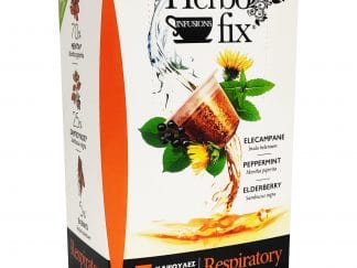 Intermed Herbo Fix Respiratory 10 Κάψουλες,Κάψουλες για Ένα Απολαυστικό Ρόφημα με Μέντα, Σαμπούκος & Ελένιο για Ανακούφιση Από
