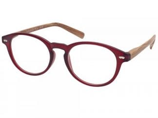 Eyelead Γυαλιά Διαβάσματος Unisex Μπορντώ με Ξύλινο Βραχίονα Ε186 - 1,25