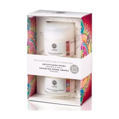 Garden Ενυδατική Κρέμα Ημέρας 50ml & Αντιρυτιδική Κρέμα Πρόσωπο/Μάτια 50ml