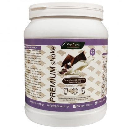 Prevent Premium Shake Chocolate Πρωτεϊνούχο Ρόφημα με Γεύση Σοκολάτα που Συμβάλλει στον Έλεγχο του Βάρους 430gr