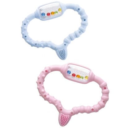 Curaprox Baby Waking Senses Δαχτυλίδι Οδοντοφυίας για Βρέφη Από τη Γέννησή τους - ροζ