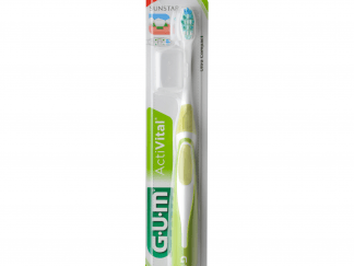 Gum ActiVital Ultra Compact Soft Οδοντόβουρτσα με Θήκη Προστασίας (585) - πράσινο