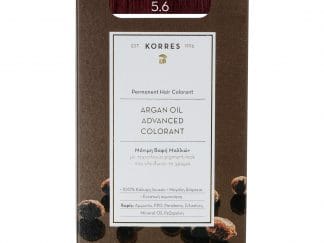 Korres Argan Oil Advanced Colorant Μόνιμη Βαφή Μαλλιών με Τεχνολογία Pigment-Lock που Κλειδώνει το Χρώμα 50ml - 5.6 Καστανό Ανοιχτό Κόκκινο