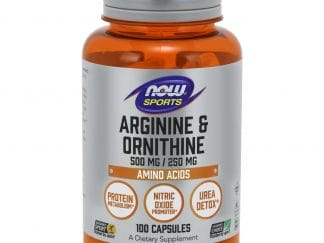 Now Foods Arginine & Ornithine 500mg / 250mg Συμπλήρωμα Διατροφής που Συνδυάζει δύο Αμινοξέα, για Παραγωγή Ενέργειας 100 Caps