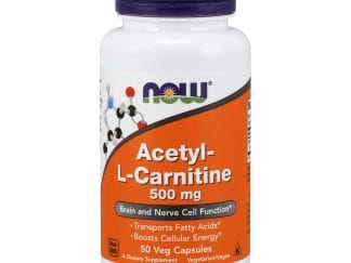 Now Foods Acetyl L-Carnitine 500mg Συμπλήρωμα Διατροφής που Διατηρεί την Σωστή Λειτουργία των Εγκεφαλικών Κυττάρων 50 vegcaps
