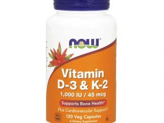 Now Foods Vitamin D-3 & K-2 1000iu Συμπλήρωμα Διατροφής, Ειδική Φόρμουλα Κατά της Οστεοπόρωσης 120 Veg.caps