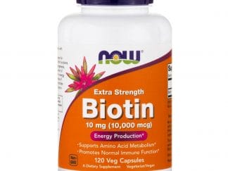 Now Foods Biotin Συμμετέχει σε Πλήθος Μεταβολικών Αντιδράσεων 10mg 120caps