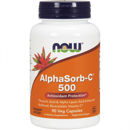 Now Foods AlphaSorb-C Συμπλήρωμα Βιταμίνης C Υψηλής Απορρόφησης και Βιοδιαθεσιμότητας 500mg 90caps