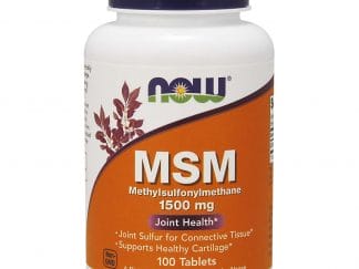 Now Foods MSM 1500mg Vegeterian Συμπλήρωμα Διατροφής που Βοηθά στην Αντιμετώπιση του Χρόνιου Πόνου από Οσφυαλγίες 100 Tabs